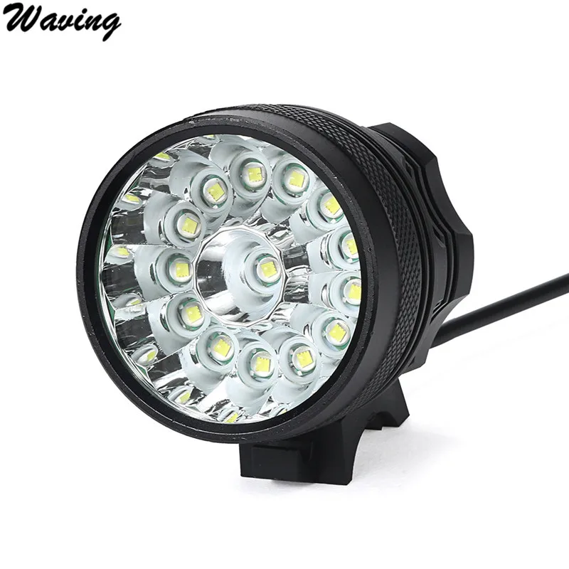

1PC Bicycle light Bicycle Light Cycling front head lightg 14 x XM-L LED 6 x 18650 Bicycle Cycling Light Feb 8