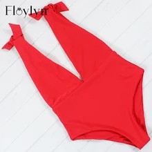 Floylyn окунуться Одна деталь купальник красного цвета росту купальник монокини Купальники для малышек красный ванный Комплект комбинезон Купальщица