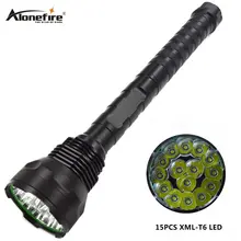 AloneFire HF15 супер яркий Мощность Фул фонарик T6 18000 люменов Мощность светодиодный армейский, Оборонный светодиодный фонарь