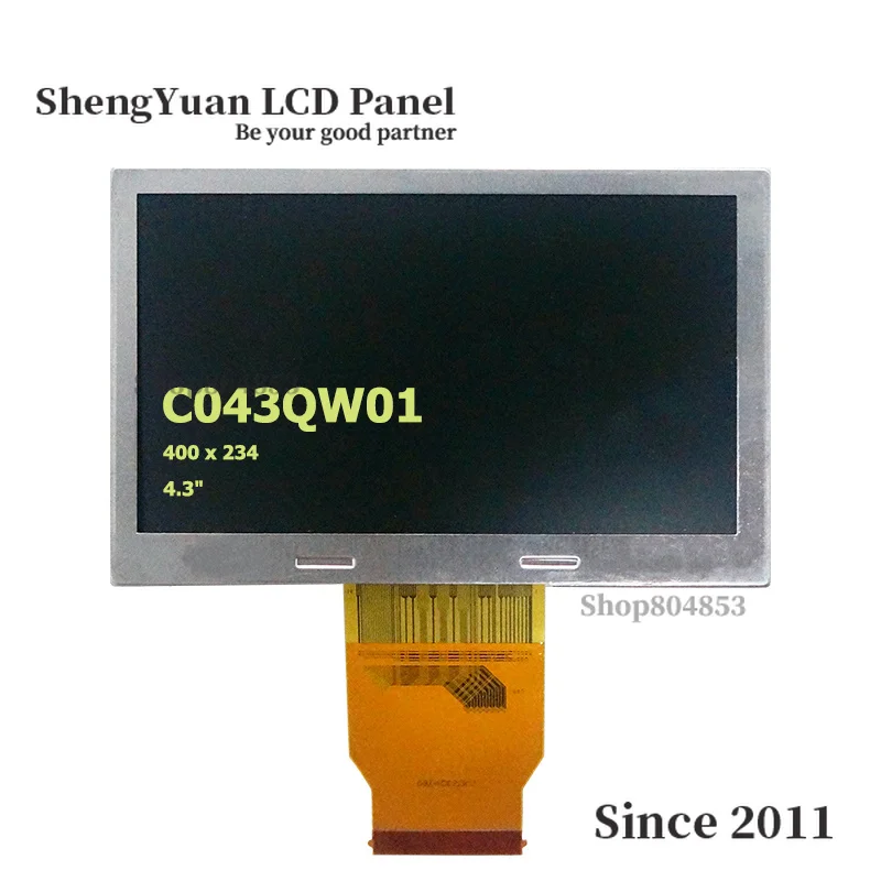 C043GW01 V2 C043QW01 Оригинал А + класс 4 3 дюймов 400*234 ЖК-экран для Автомобильная