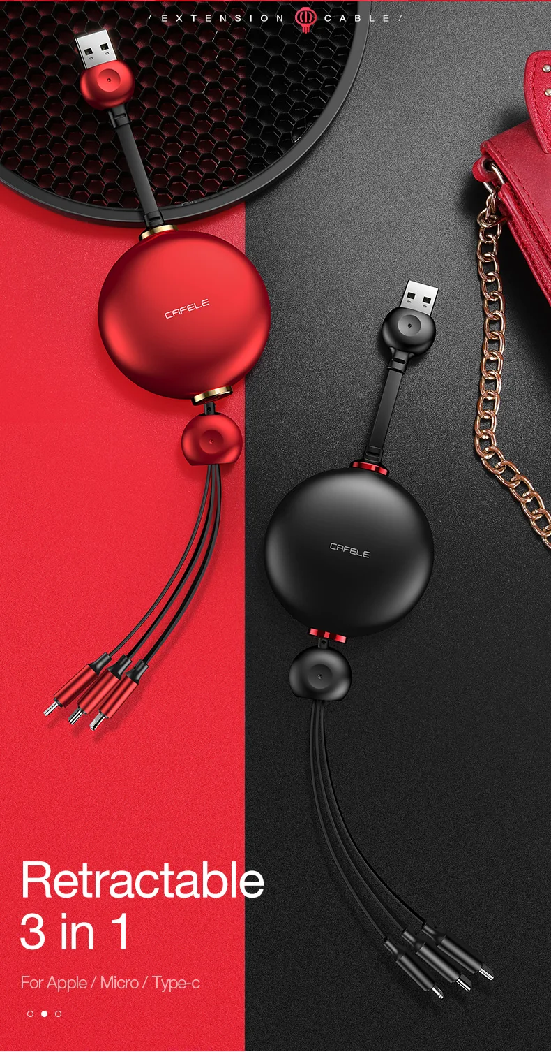 3 in 1 Retractable cable for iphone huawei xiaomi samsung   (2)