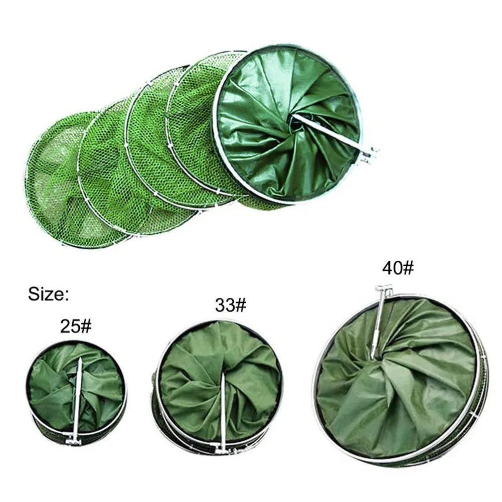 

Stainless Steel Double Ring Anti-hanging Fishing Net Universal Location Fish Shrimp Minnow Fishing Bait Fyke Net Cage