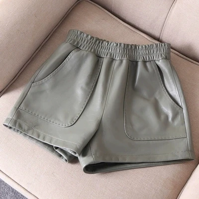 

2019 Women High Waist Sheepskin Shorts J31 One Piece Promotion