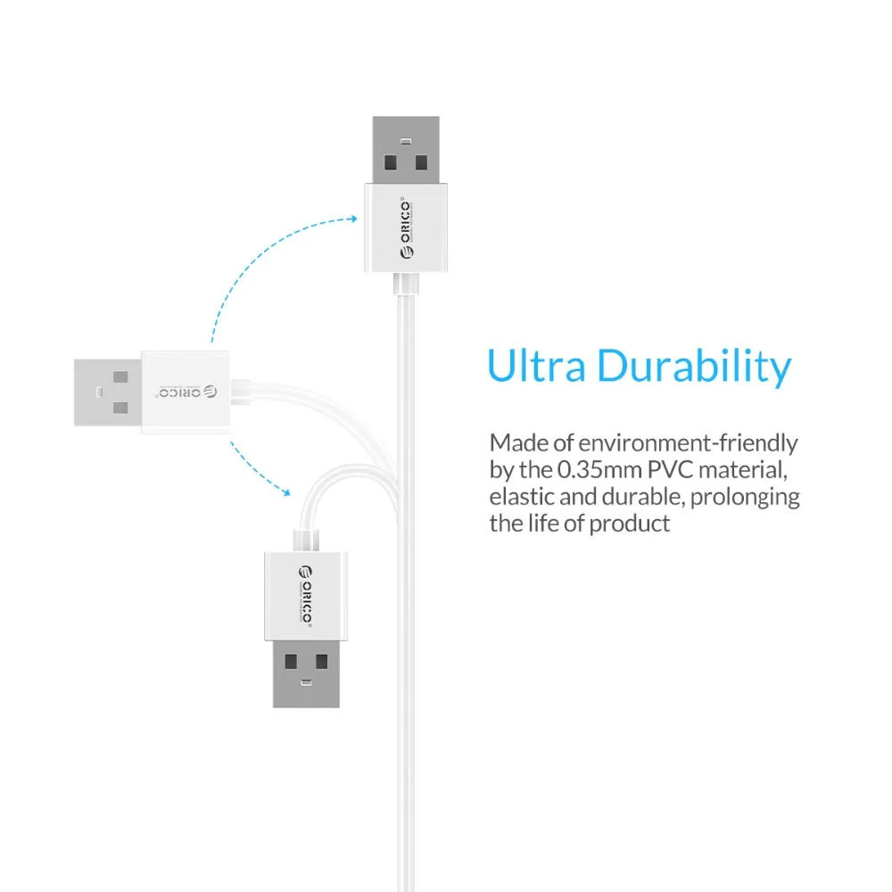 ORICO Micro USB кабель для быстрой зарядки и синхронизации данных 3 а максимальный ток для мобильных телефонов Android samsung Galaxy S6 S4 S3 LG htc sony