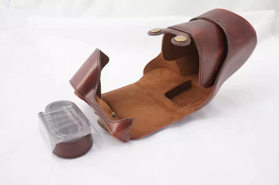 hiking camera backpack New Retro Vintage Pu Leather camera Bag For Sony NEX 5N Nex 5T Nex 5R  camera Case With Strap Black Coffee Brown Red designer camera bags