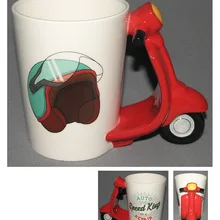 3D мотоцикл мото форма Скорость король Дизайн Ретро Скутер кружка рукоятка кружка автоцикл кофе чашка чай молоко сок кружка подарок
