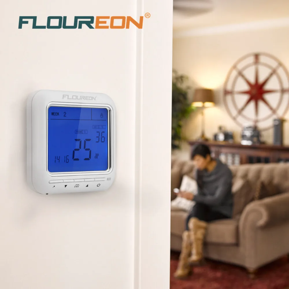 Floureon Digital Temperature Controller Lcd Display Thermostat For