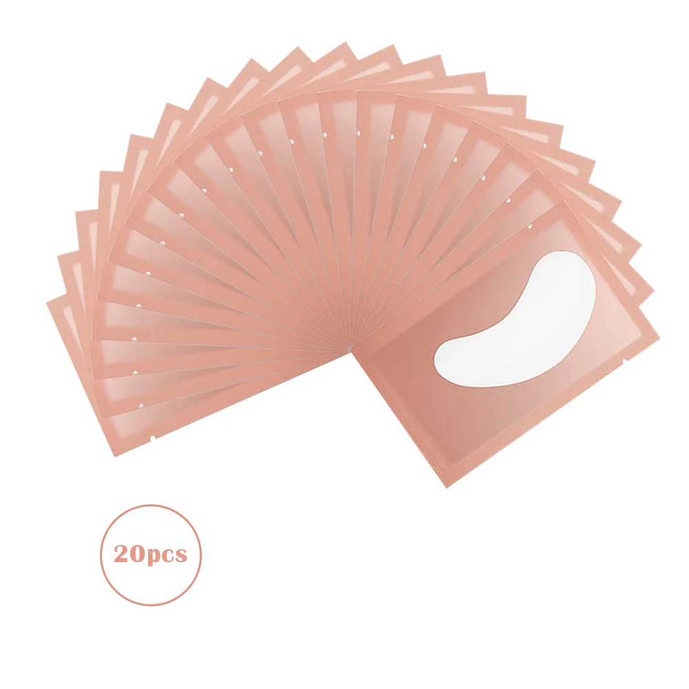Pink 20pcs Zwellbe 10/20/50 пар глазные Пластыри для бумажные накладки для наращивания ресниц 4 цвета привитые кругов под глазами колодки Советы наклейки инструменты для макияжа - Цвет: Pink 20pcs