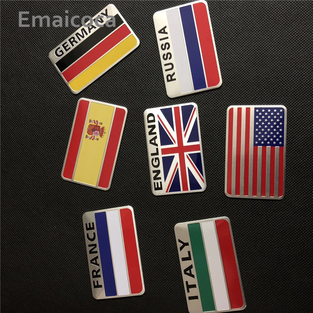 Aluminum England UK Flag Shield Emblem Badge Car Sticker Decal Universal For Tru