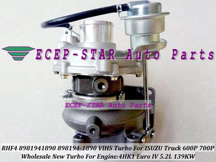 RHF4 VIHS 8981941890 898194-1890 Turbo Turbocharger For ISUZU 600P Truck 700P 4HK1 Euro IV 5.2L 139KW (2)