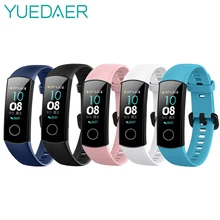 Смарт-браслет Yuedaer для huawei Honor Band 4, силиконовый ремешок, цветной экран, фитнес-трекер, браслет для Honor Band 4