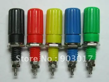 

Binding Post For 4mm Banana Plug 5 Colors Red & Black & Blue & Green & Yellow SL2123 150 pcs per lot hot sale