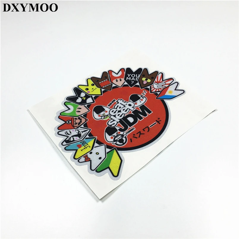 

JDM Arrow iArco Eat Sleep Japanese Car Stickers Motorcycle Racing Sticker Decals Reflective