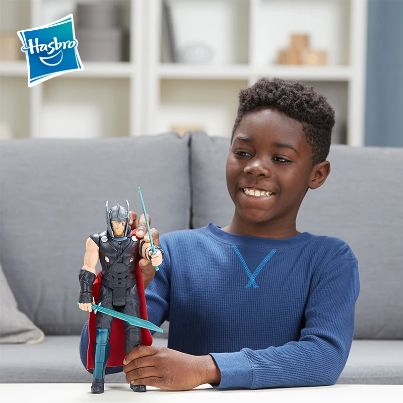 Hasbro Марвел Тор Ragnarok электронный ПВХ фигурка Коллекционная модель игрушки для