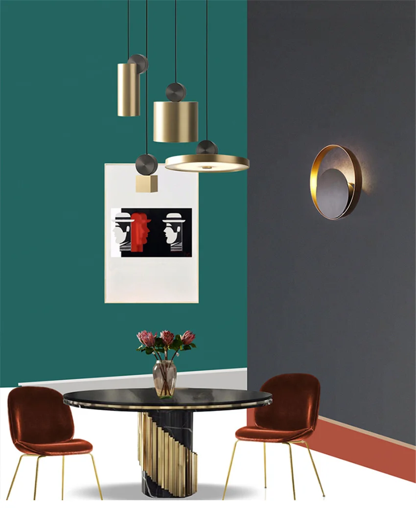 Современная оригинальная Светодиодная лампа Hanglamp гостиная коридор ресторан светильник Suspendu кулон барные лампы кафе модель комнаты