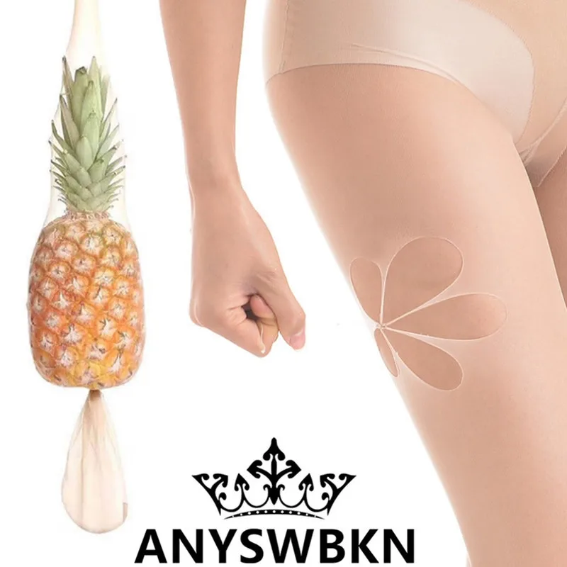 

Light leg artifact female XL nude skin spring and summer invisible pineapple socks thin section base sexy pantyhose