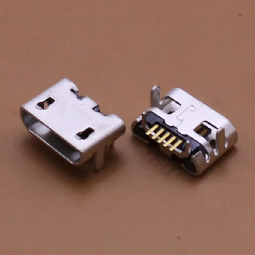 Clgxdd 10 шт. микро USB тип данных B Женский 4 ноги 5Pin SMT SMD разъем DIP пайки Разъем плоский