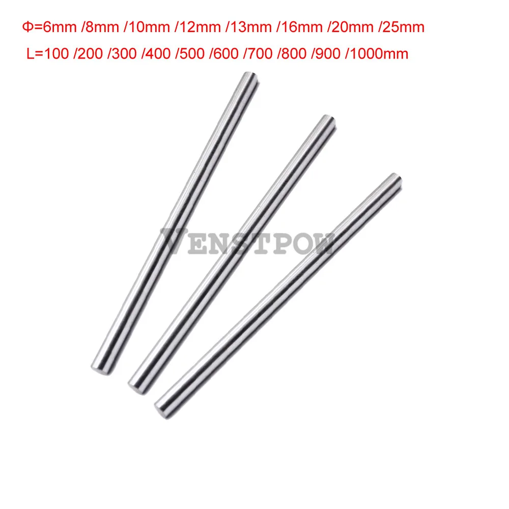

2pcs 13mm 13x400 linear shaft 3d printer 13mm x 400mm Cylinder Liner Rail Linear Shaft axis cnc parts