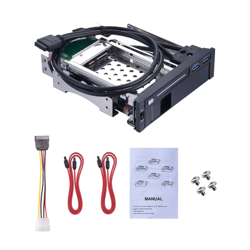 Uneatop ST7221U 5.25in оптический привод Bay внутренний 2.5in HDD Bay и 3.5in HDD Bay SATA HDD корпус с двумя USB 3.0