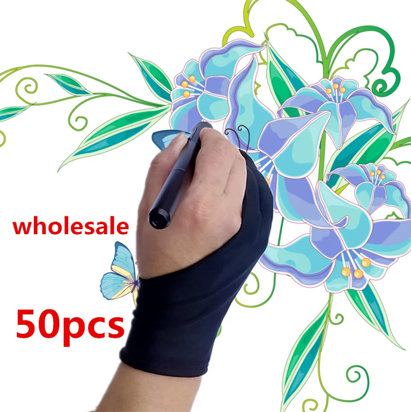 50 шт. перчатки для рисования с двумя пальцами|tablet telephone|gloves storagegloves steel |