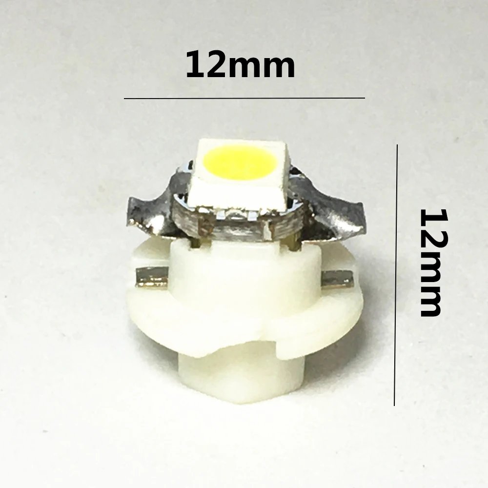 100 шт. B8.4 T5 B8.4D 5050 1SMD абсолютно Светодиодный Боковой манометр приборной панели, автомобильный инструментальный светильник, лампочки, индикаторный светильник s