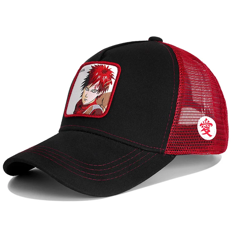 

NARUTO New Brand GAARA Anime Snapback Cap Cotton Baseball Cap Men Women Hip Hop Dad Mesh Hat Trucker Dropshipping