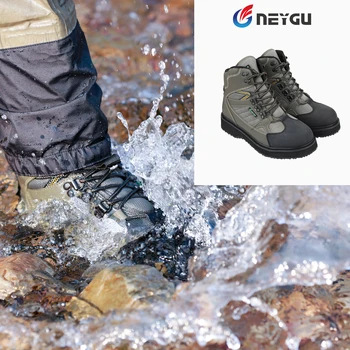 NEYGU adult wading boots for outdoor sports, wear-resisting wader shoes with rubber sole