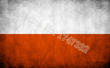 

Poland Antique do the old Flag Retro Flag 3X5FT 150X90CM Custome Banner brass metal holes