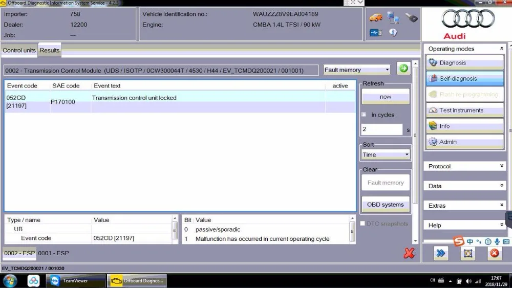 

2019 newest offer for AUDI/V-W GEKO online coding login,ODIS online work