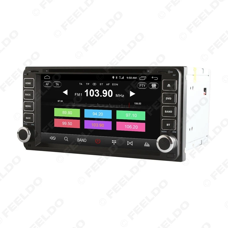 FEELDO 7 &quotAndroid 6 0 (64 бит) DDR3 2G/32G/4G LTE автомобильный DVD GPS Радио для Toyota Универсальный 2DIN