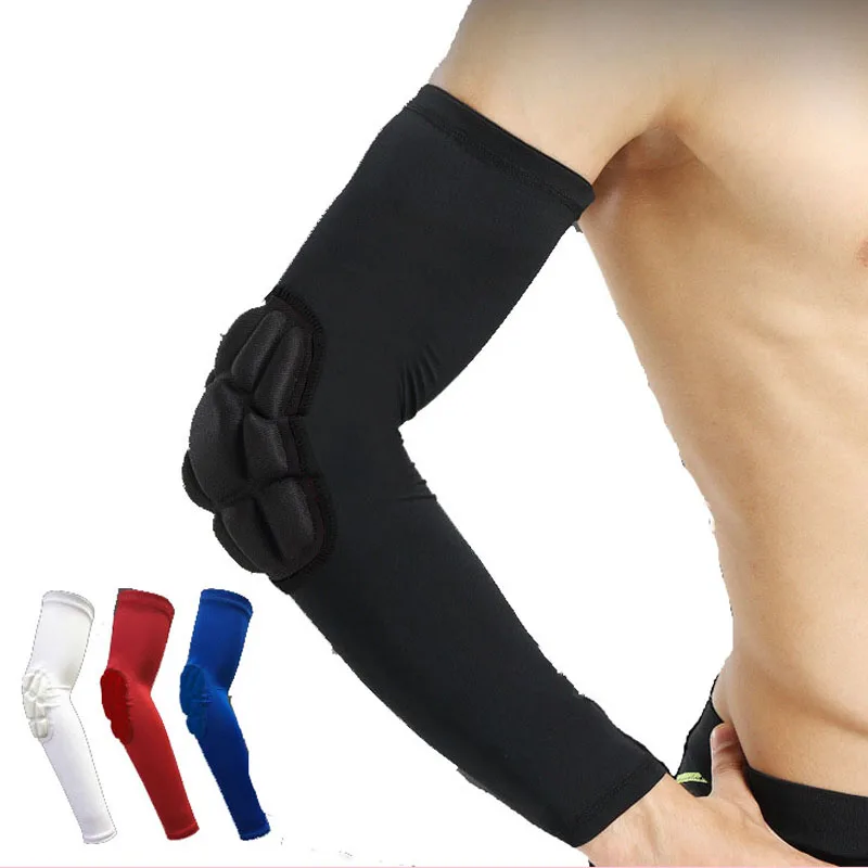 1PCS Elastic Gym Sports Elbow Pads Basketball Arm Sleeve