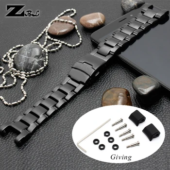 

Notch black metal watchband Stainless steel watch strap for casio g-shock GA-1000/G-1400/GW-A1100/GW-4000 watch band