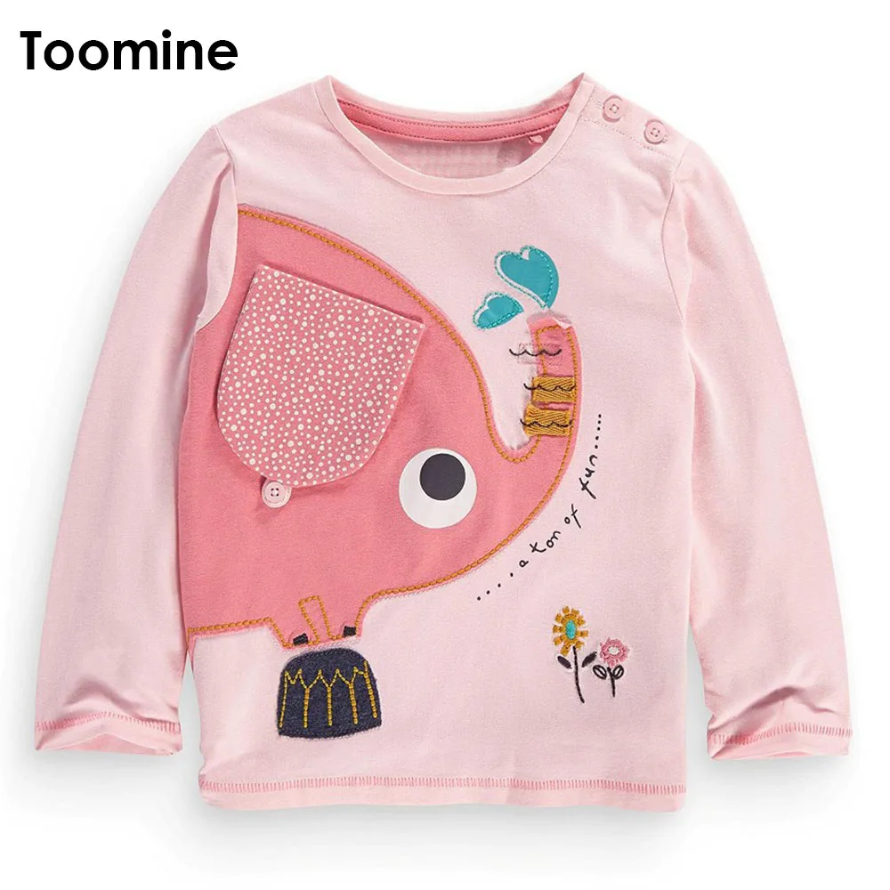 

Toomine Girls Tops And Tees Long Sleeve Girls Cotton T-shirts For Best Friends High Quality Fall Boutique Girls Clothes 7 Years