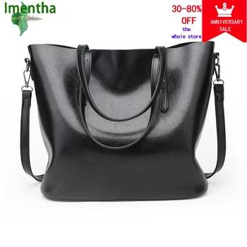 

Bolso Mujer Negro 2018 Fashion Hobos Women Bag Ladies Brand Leather Handbags Spring Casual Tote Bag Big Shoulder Bags For Woman