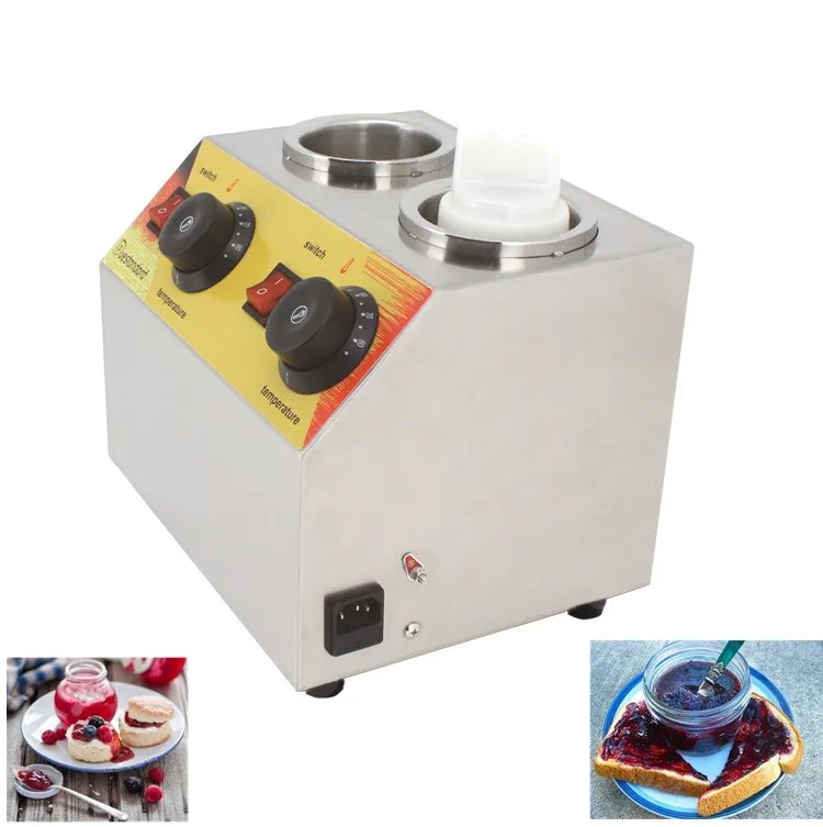 

Commercial Electric Chocolate Double Sauce Bottle Warmer Squeeze Jam Bottle Warmer Hot Sauce Warming Machine
