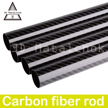 

NEW!Kossel Delta 3D Printer Parts Parallel Manipulator 6*4 mm 100mm-500mm Fiber Carbon Push Rod Parallel Arm 3K Carbon Fiber