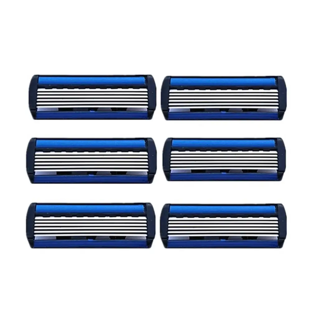 

Men's Safety Razor 1 Razor Holder+12 pcs 6-Layer Blades Manual Beard Shaver Manual Hand Safety Razor