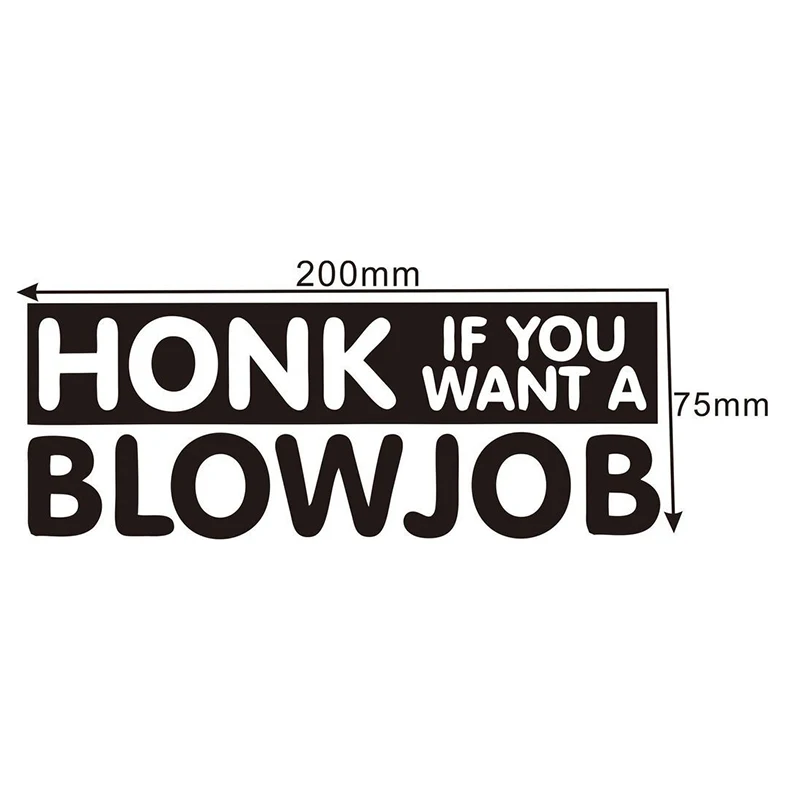 20*7 5 см Виниловая автомобильная пленка Honk если вы хотите что-то раздувается дрифт