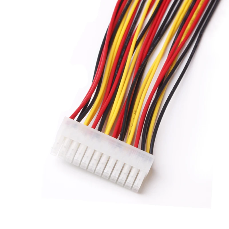 ULT-BEST Extension Cable ATX 24 Pin Male to 24P Female Power Supply Cables Internal PC PSU Riser Mining Cabo Power 30CM