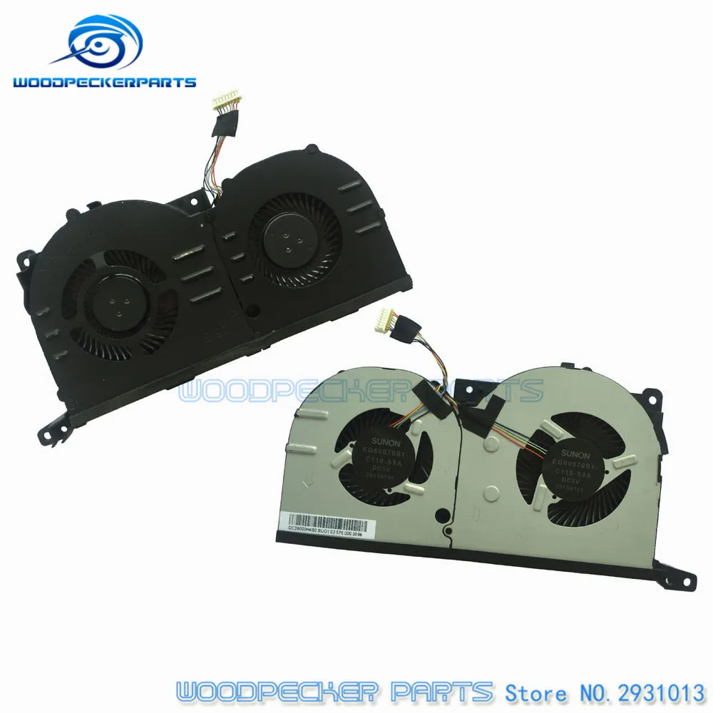 

Original Laptop New For Lenovo For Ideapad Y700 Y51 Y700-15 CPU Cooling Double Fan DC28000H4S0 SUO1 EG60070S1-C110-S9A DC5V