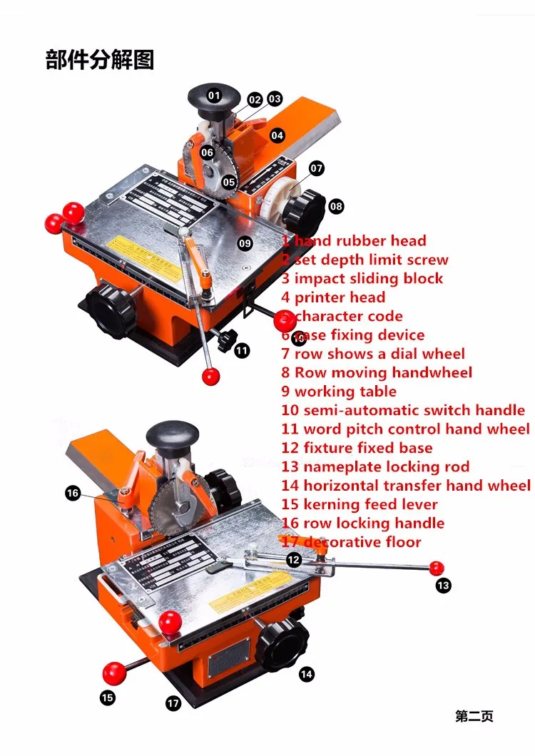 Metal Number Plate Embossing Press Machine (2)