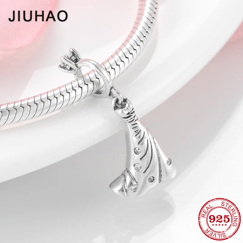 

Fashion Oriental mythology Clear CZ boots Sterling Silver 925 pendants Fit Original Pandora Bracelet beads Jewelry