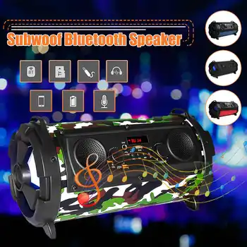 

5V 30W HiFi bluetooth Speaker Portable Loudspeakers Soundbar Sound Stereo Subwoofer Heavy Bass FM Radio AUX TF Outdoor Speakers