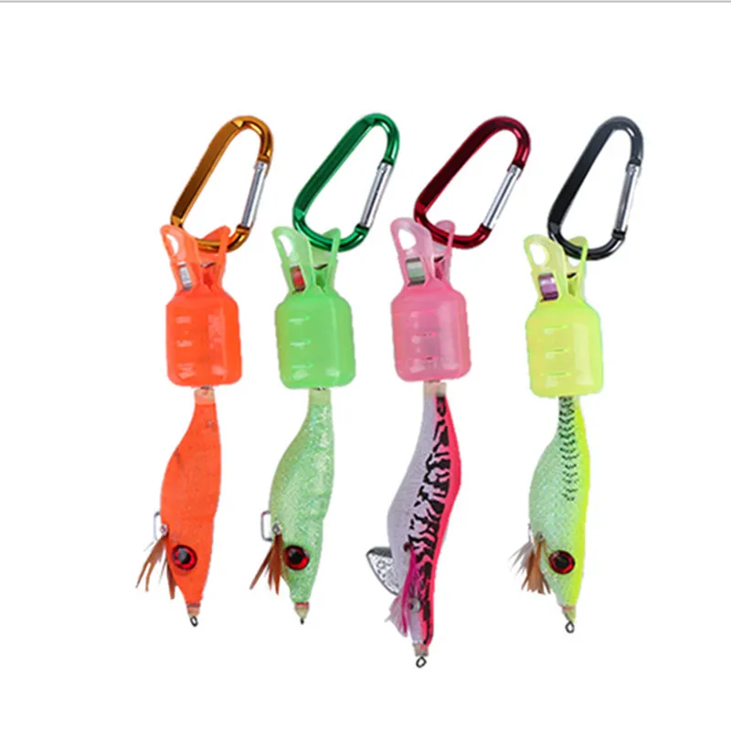 6pcs/box 2.5*3cm Wood Shrimp Hooks Cover Mountaineering lock Jig Squid Umbrella Hook Hat Box Protector Fishing Tackle pesca