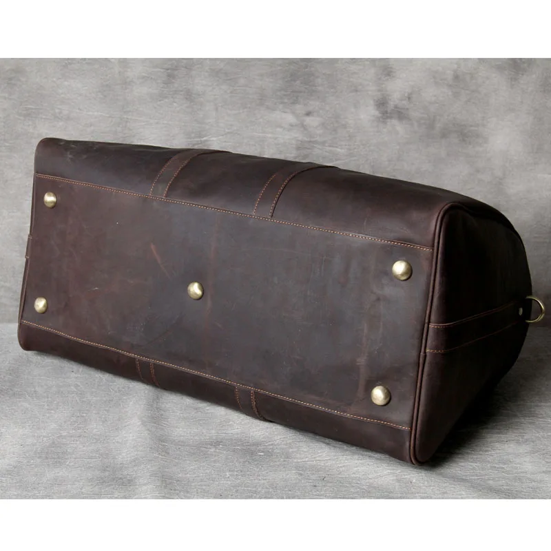 BOLEKE Crazy Horse кожаные мужские дорожные сумки большие винтажные мужские кожаные сумки идеальная качественная сумка из натуральной кожи