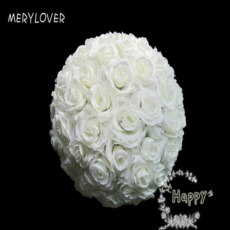 635 15 De Réductionoffre Spéciale Boule De Fleur Rose Blanche Suspendue Centres De Table De Boule De Fleur Décorative En Soie Rose Mariage