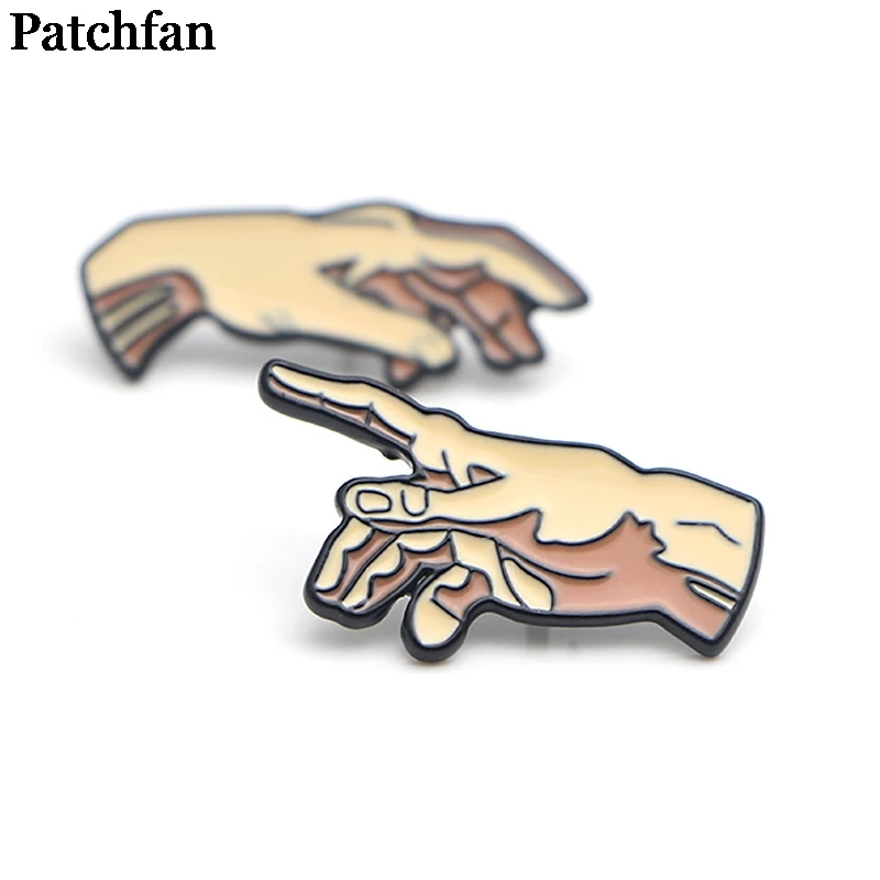 Patchfan, создание эмалированных булавок из цинка Adam, трендовая медаль para, рюкзак, рубашка, одежда, сумка, броши, Значки для мужчин и женщин A2077