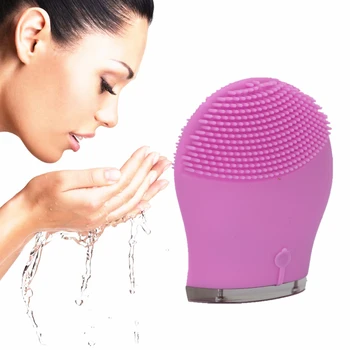 

Ultrasonic Vibration Electric Facial Cleansing Brush Remove Blackhead Pore Cleansing Waterproof Silicone Soft Brush Face Massage