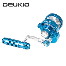 DEUKIO Приманка литья Рыболовная катушка 7+ 1BB сдвоенное зубчатое колесо соотношение металлическая ложка 25 кг Тормозная сила Рыболовная катушка PESCA лодка морская Рыболовная катушка