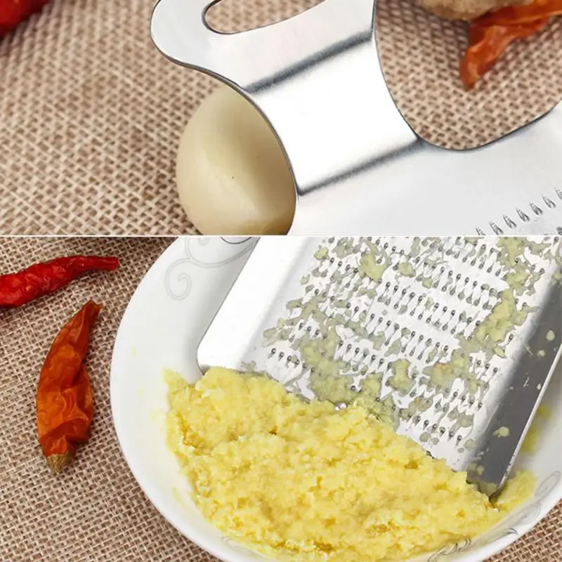 

Manual Stainless Steel Wasabi Grinding Plate Tools Gadget Kitchen Ginger Grater Multi-functional Vegetable Ginger Garlic Grinder
